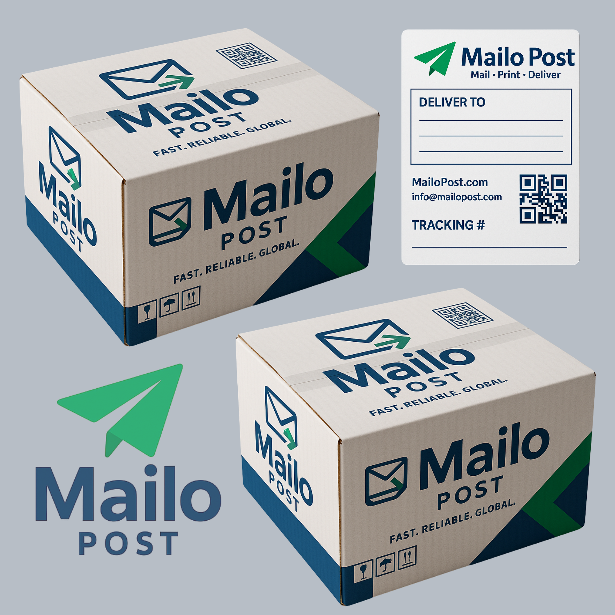 Mailo post shipping Label